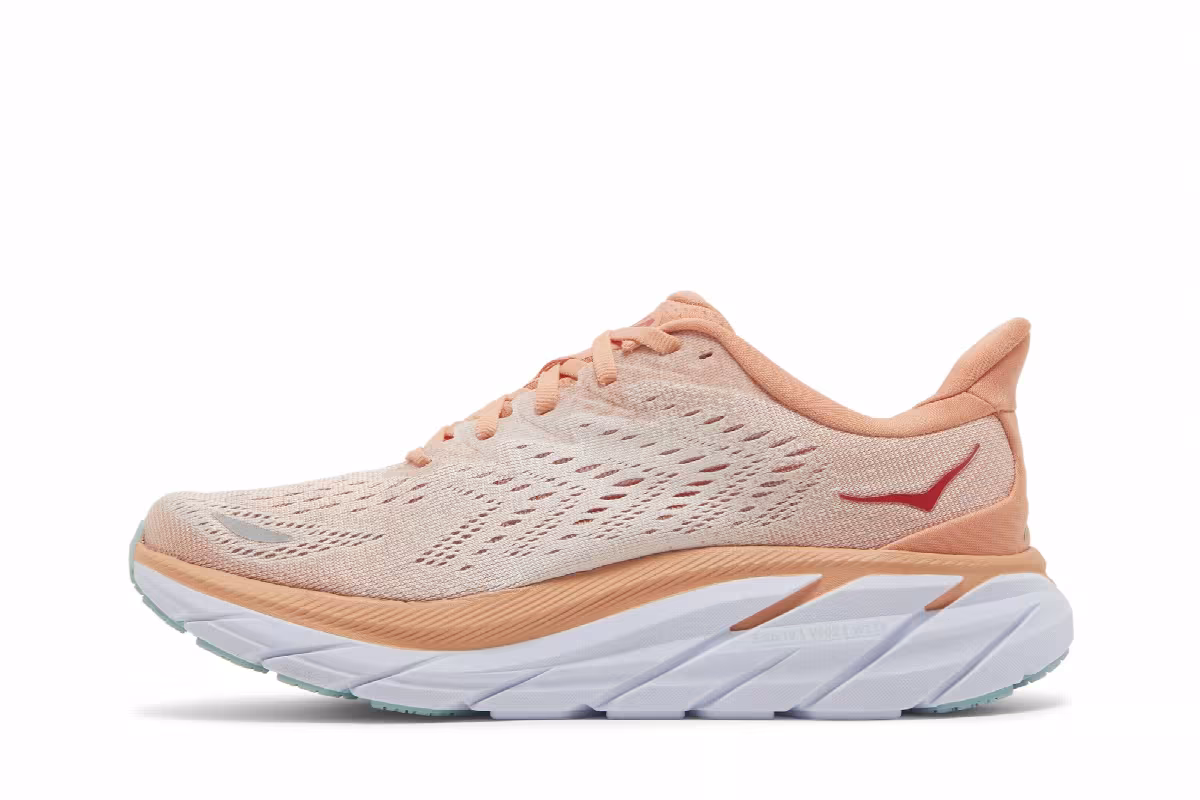 HOKA Women's Clifton 8 Cantaloupe, view 4
