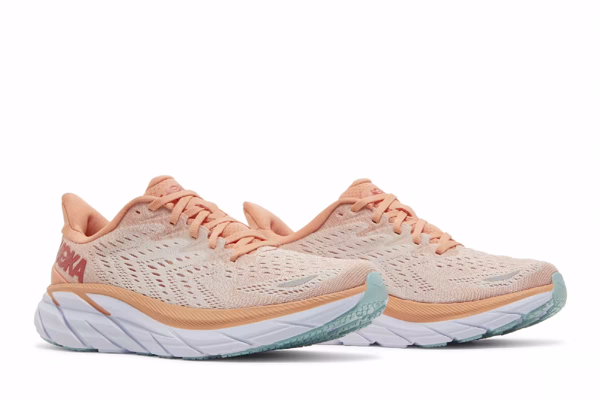 HOKA Women's Clifton 8 Cantaloupe, view 9