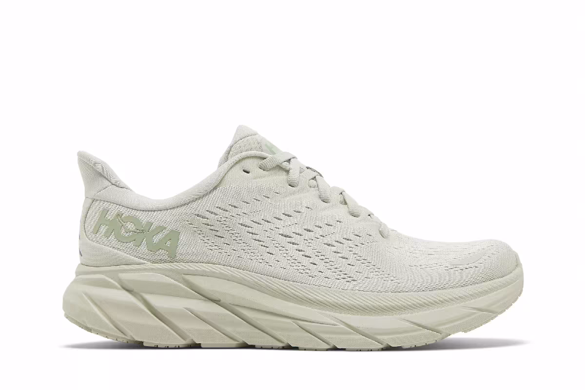 HOKA Women's Clifton 8 Smoke Green, view 2