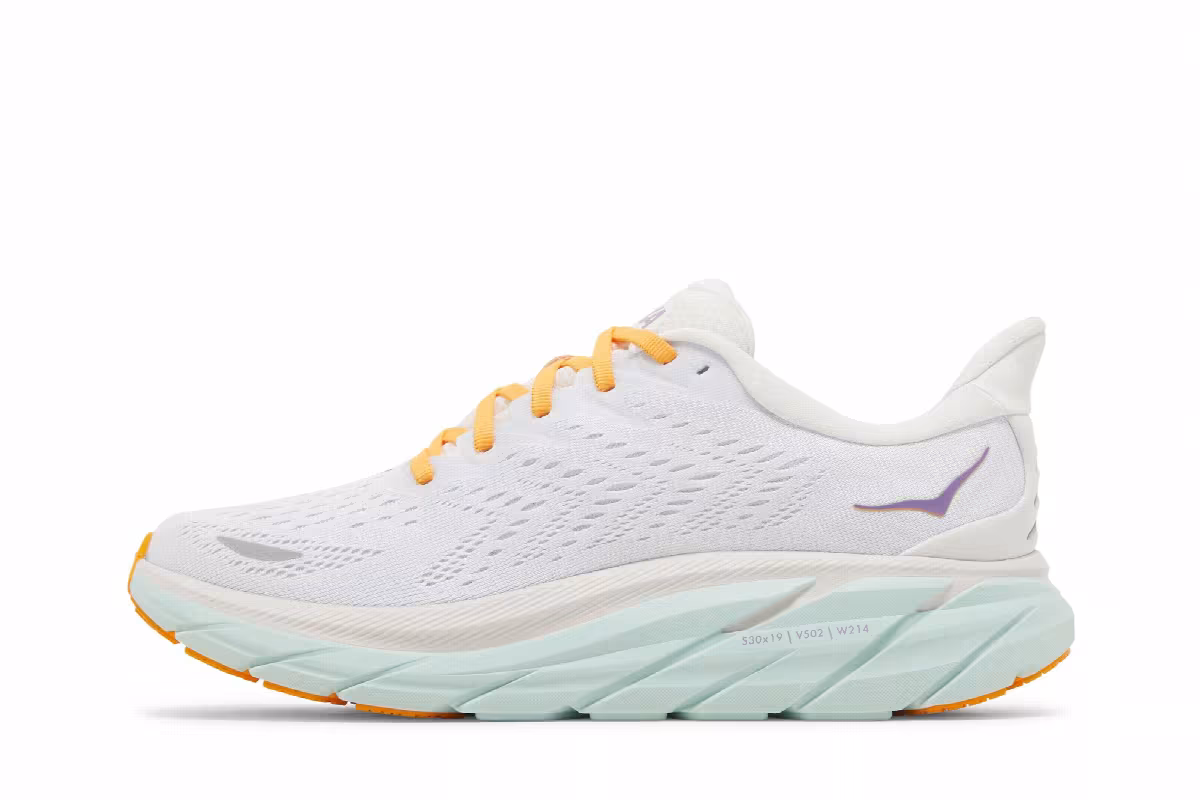 HOKA Women's Clifton 8 Blanc De Blanc, view 4
