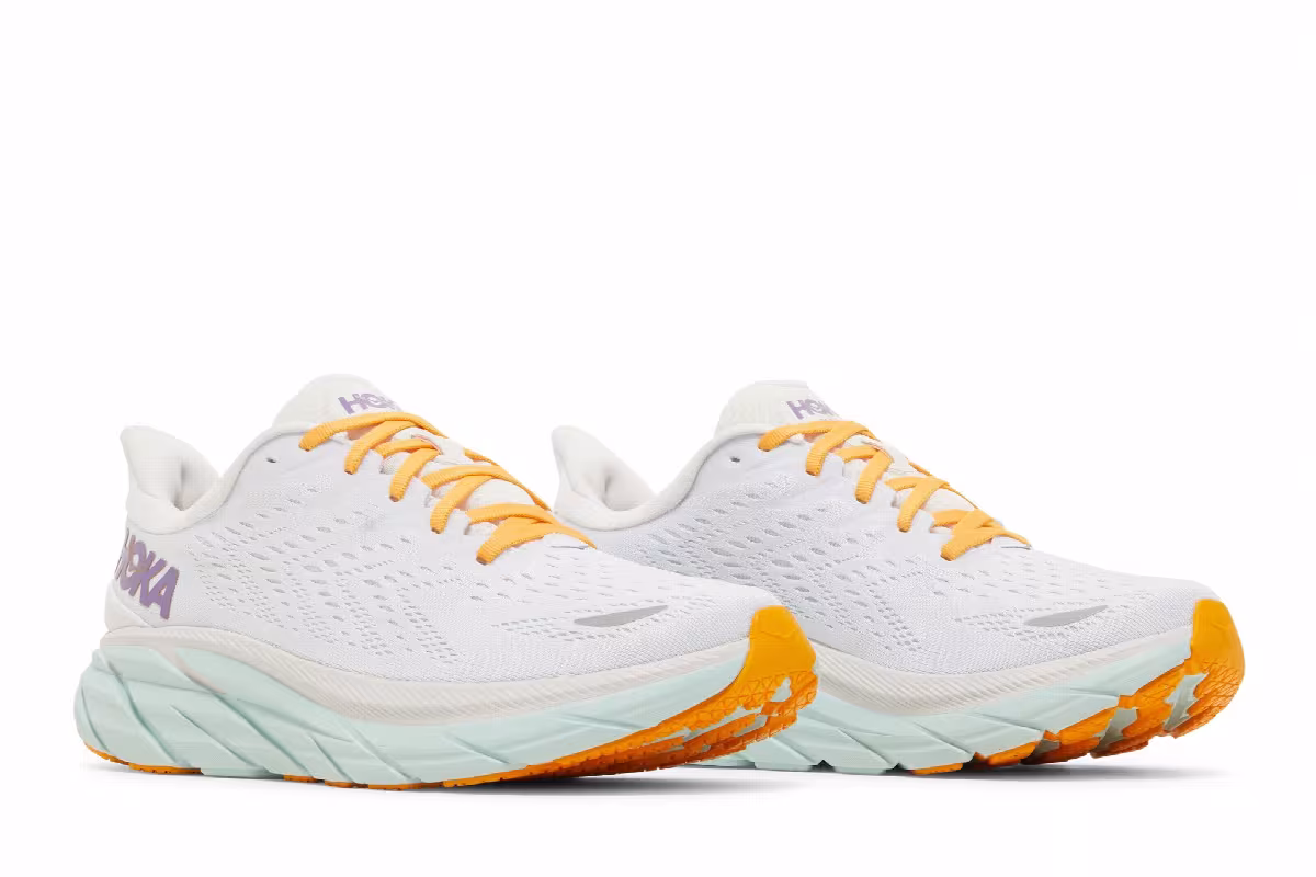 HOKA Women's Clifton 8 Blanc De Blanc, view 9