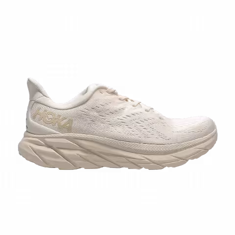 HOKA Wmns Clifton 8 Wide 'Eggnog Shifting Sand'