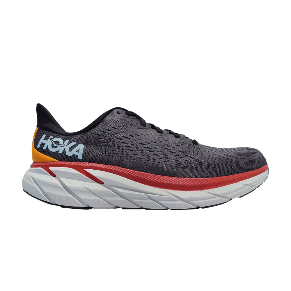 HOKA Clifton 8 2E Wide Anthracite