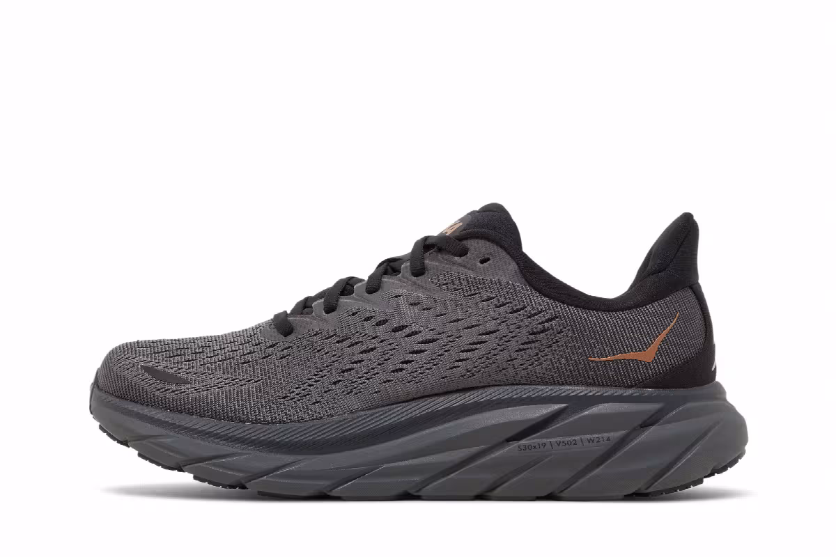 HOKA Women's Clifton 8 Anthracite Copper, view 4
