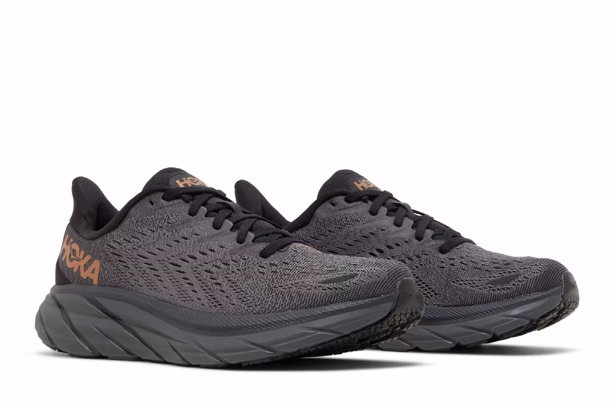 HOKA Women's Clifton 8 Anthracite Copper, view 9