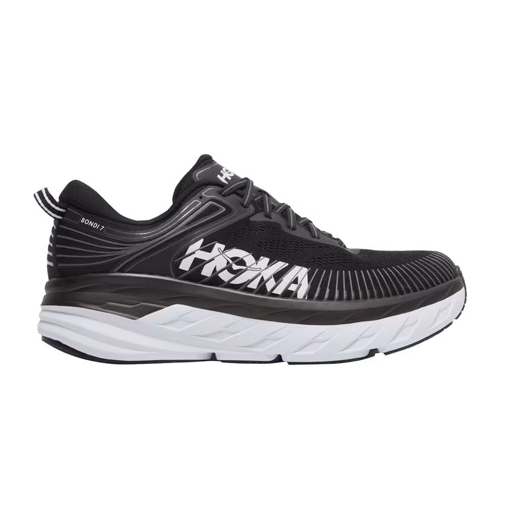 HOKA Bondi 7 Black White