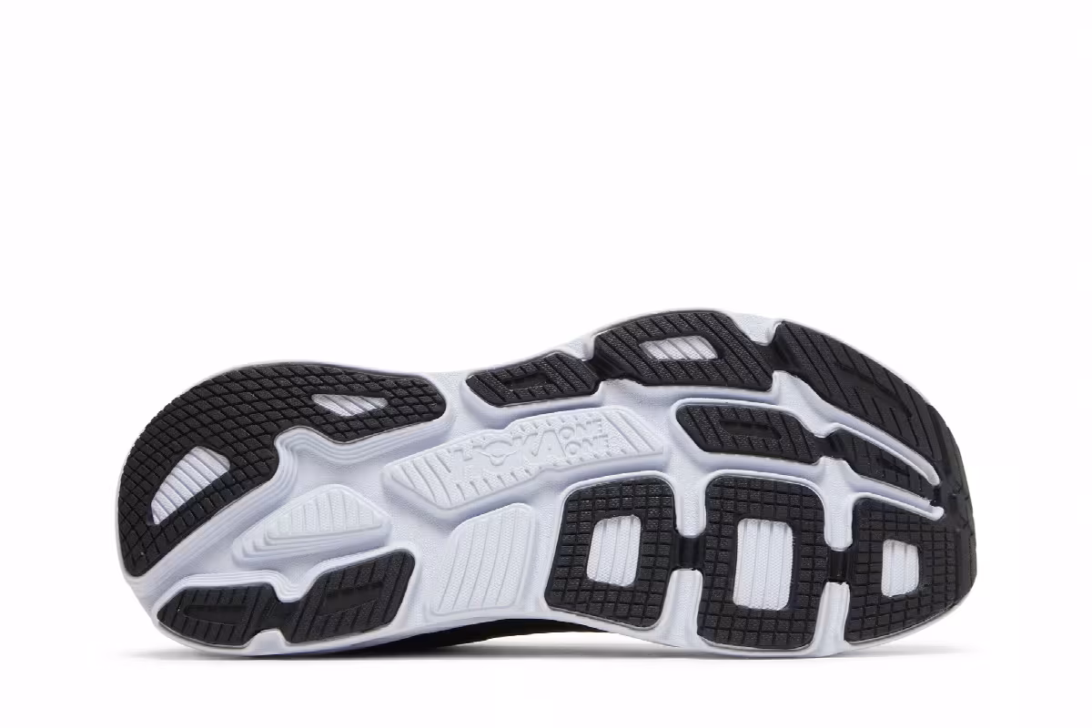 HOKA Bondi 7 Black White, view 5