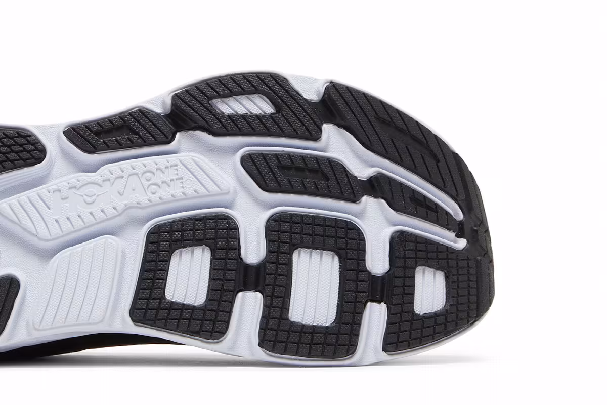 HOKA Bondi 7 Black White, view 6