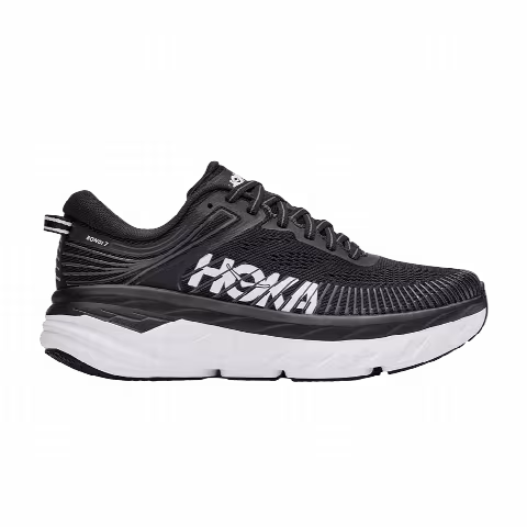 HOKA Wmns Bondi 7 Wide 'Black White'