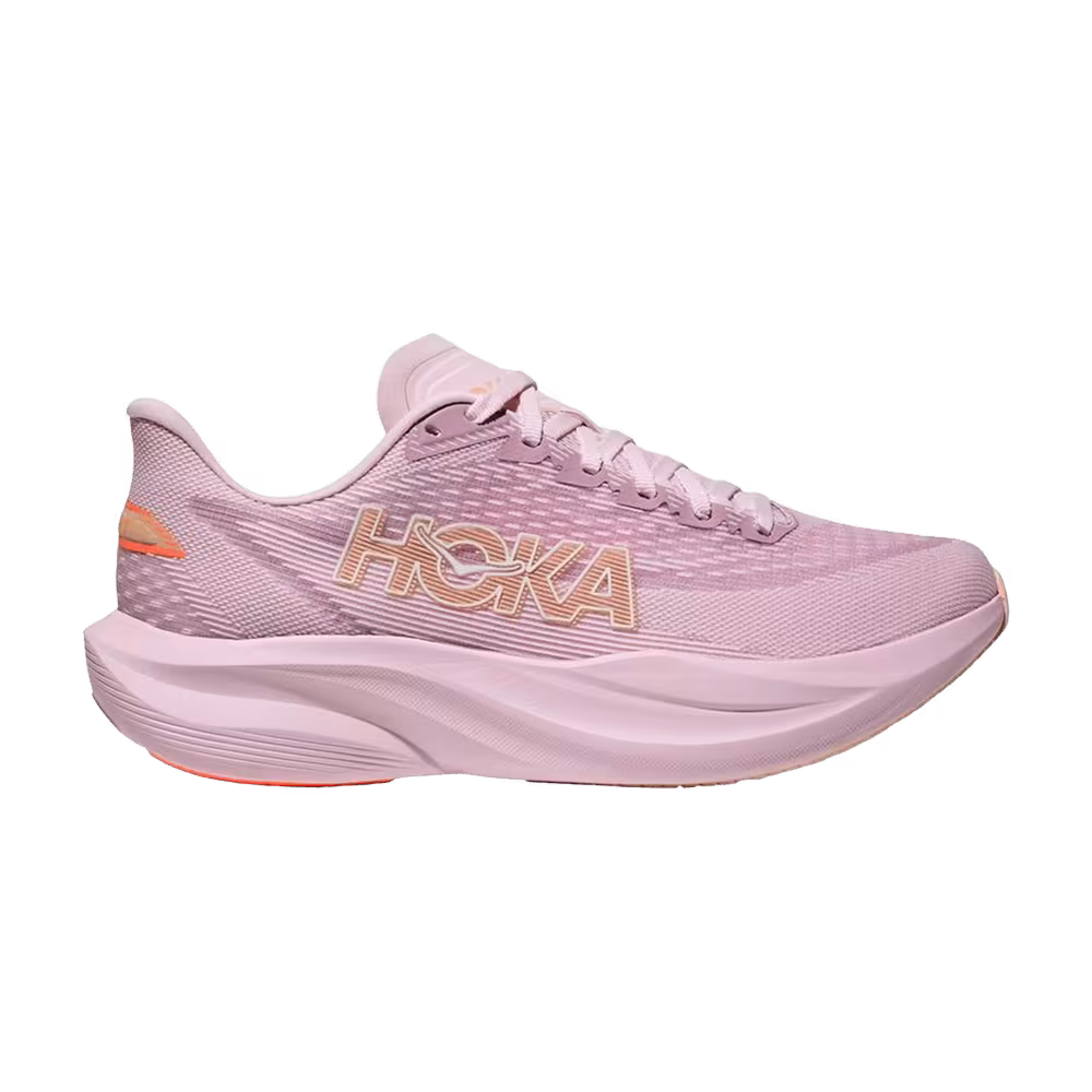 HOKA Women's Mach 7 D Wide Lilac Crm Tangerine Glow