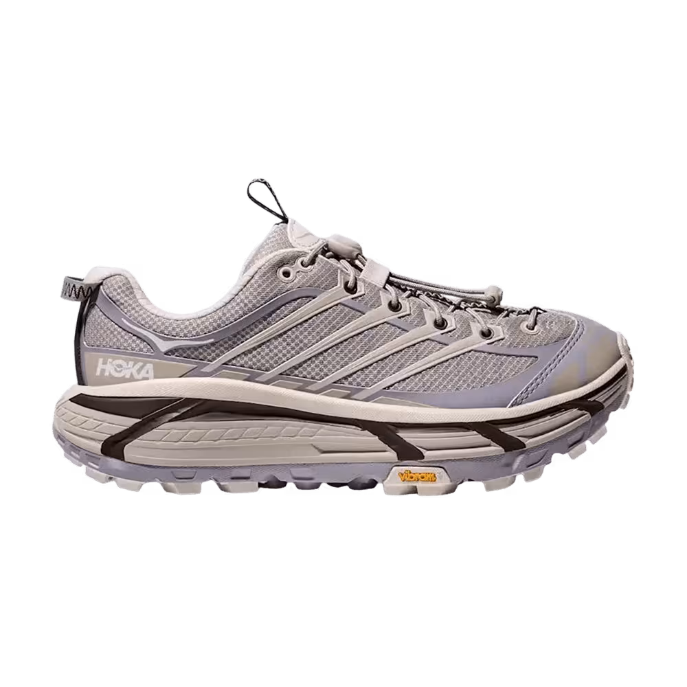 HOKA Mafate Three2 Wordmark Putty Foggy Grey