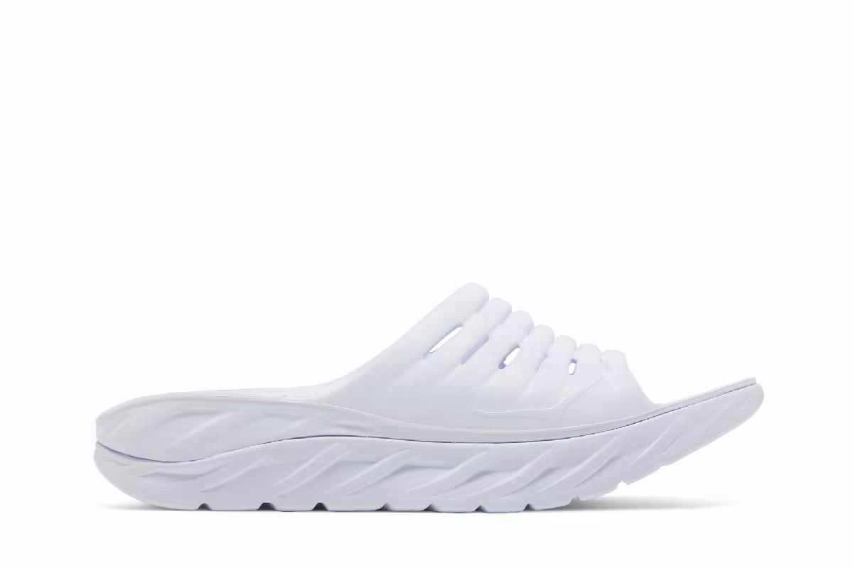 HOKA ORA Recovery Slide White, view 2