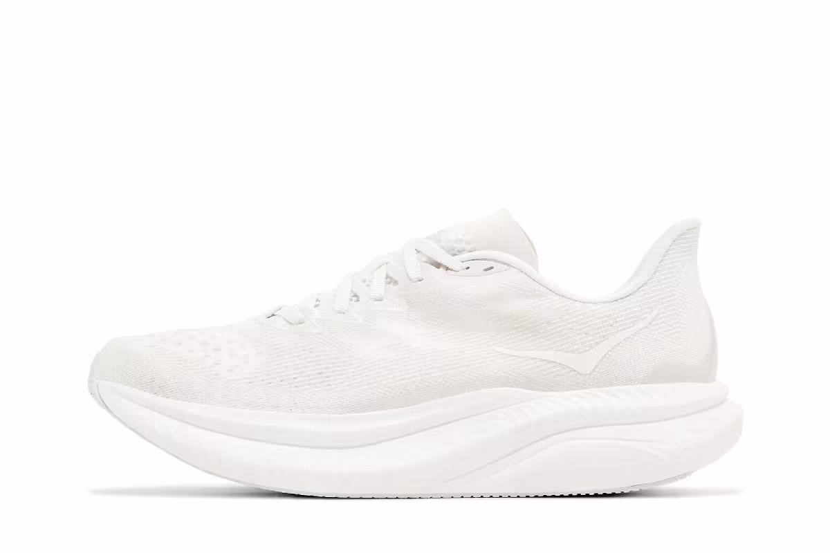 HOKA Women's Mach 6 LA White, view 4
