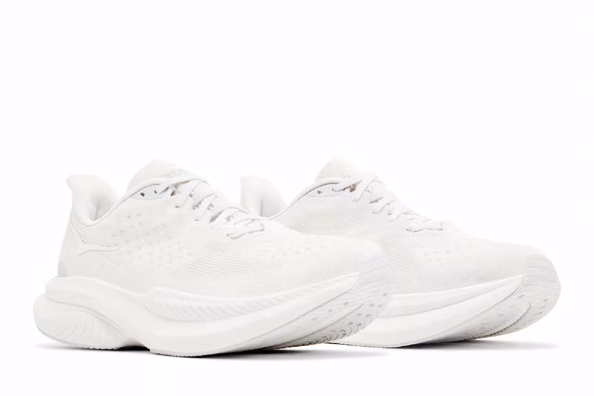 HOKA Women's Mach 6 LA White, view 9