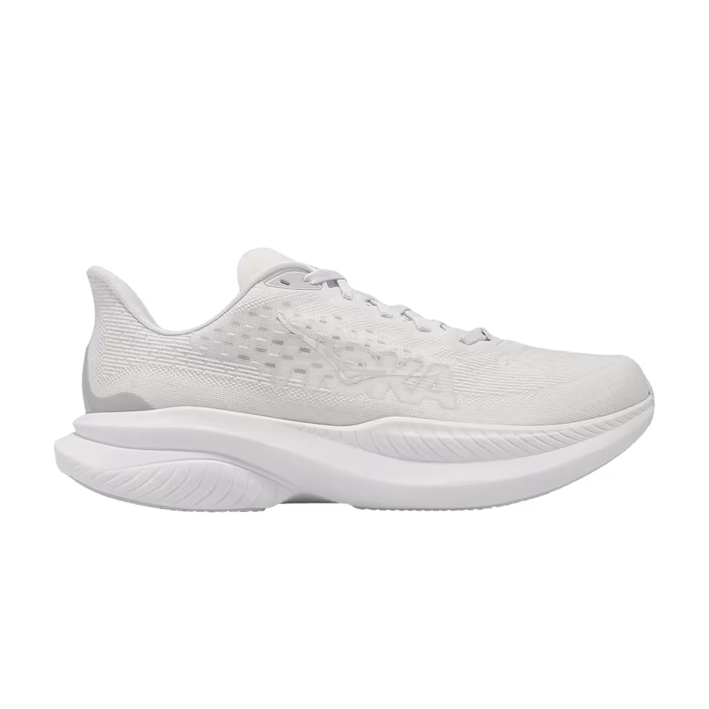 HOKA Mach 6 Wide Triple White
