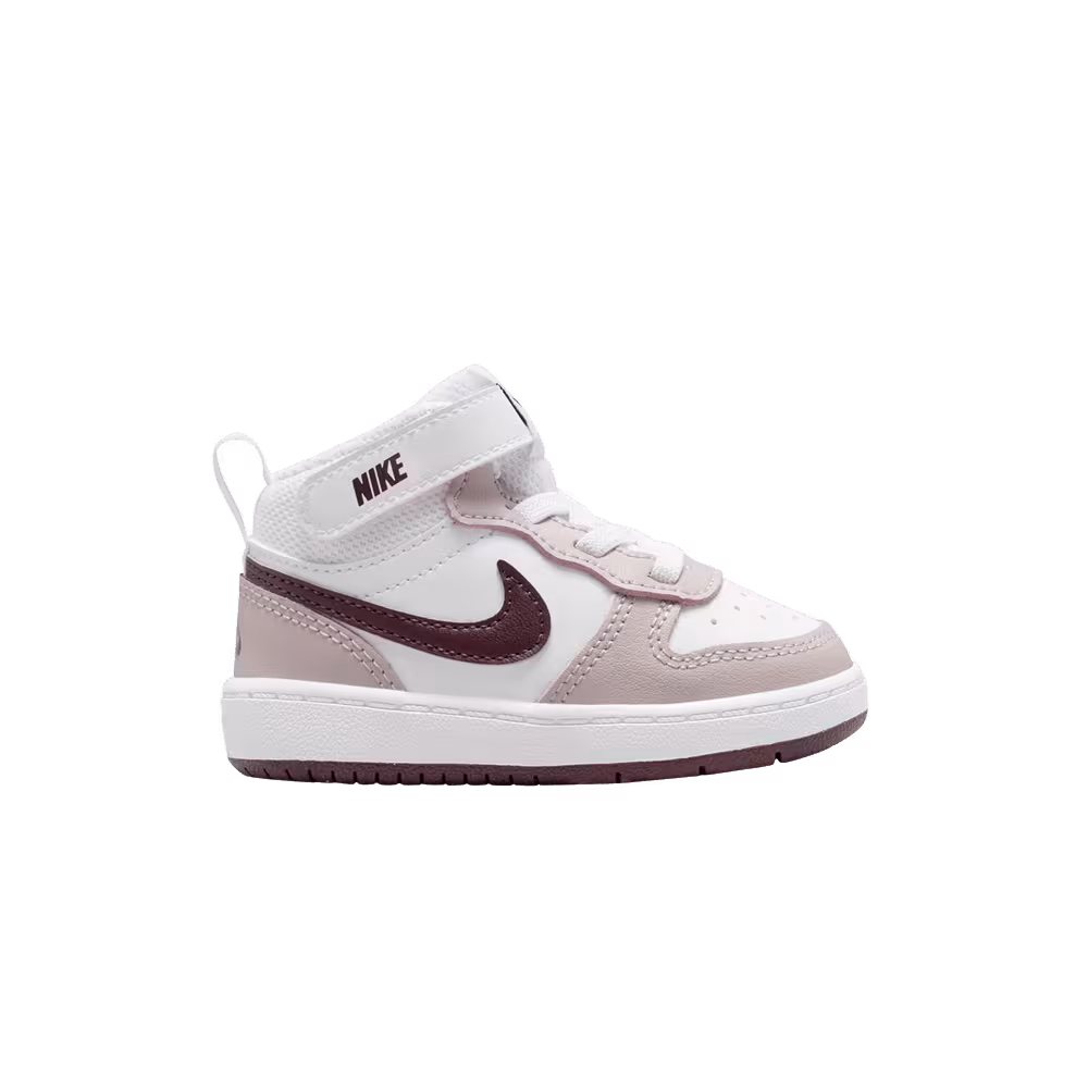 Nike Court Borough Mid 2 TD Platinum Violet Burgundy Crush