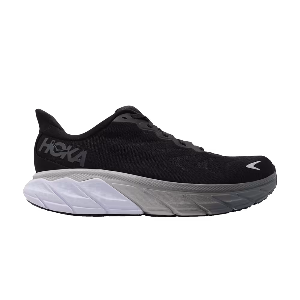 HOKA Arahi 6 2E Wide Black White