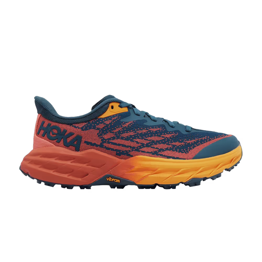 HOKA Women's Speedgoat 5 Wide Blue Coral Camellia
