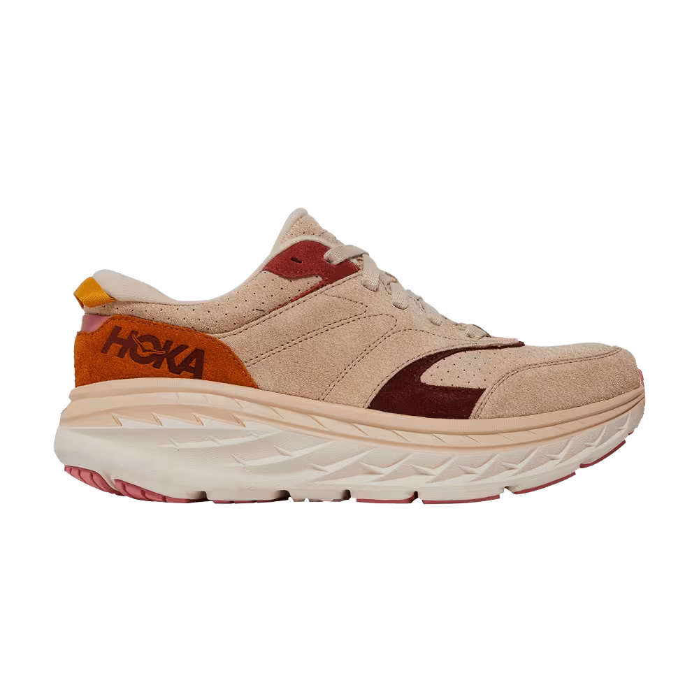 HOKA Bondi L Suede Shifting Sand