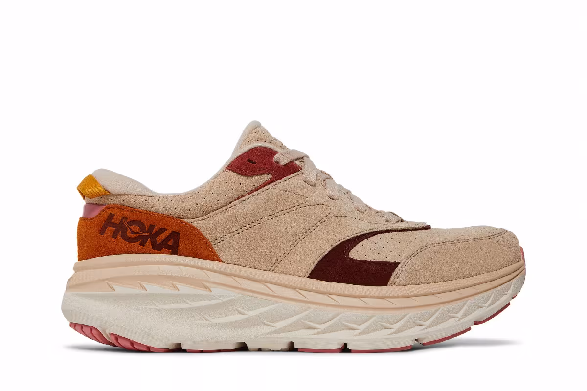HOKA Bondi L Suede Shifting Sand, view 2