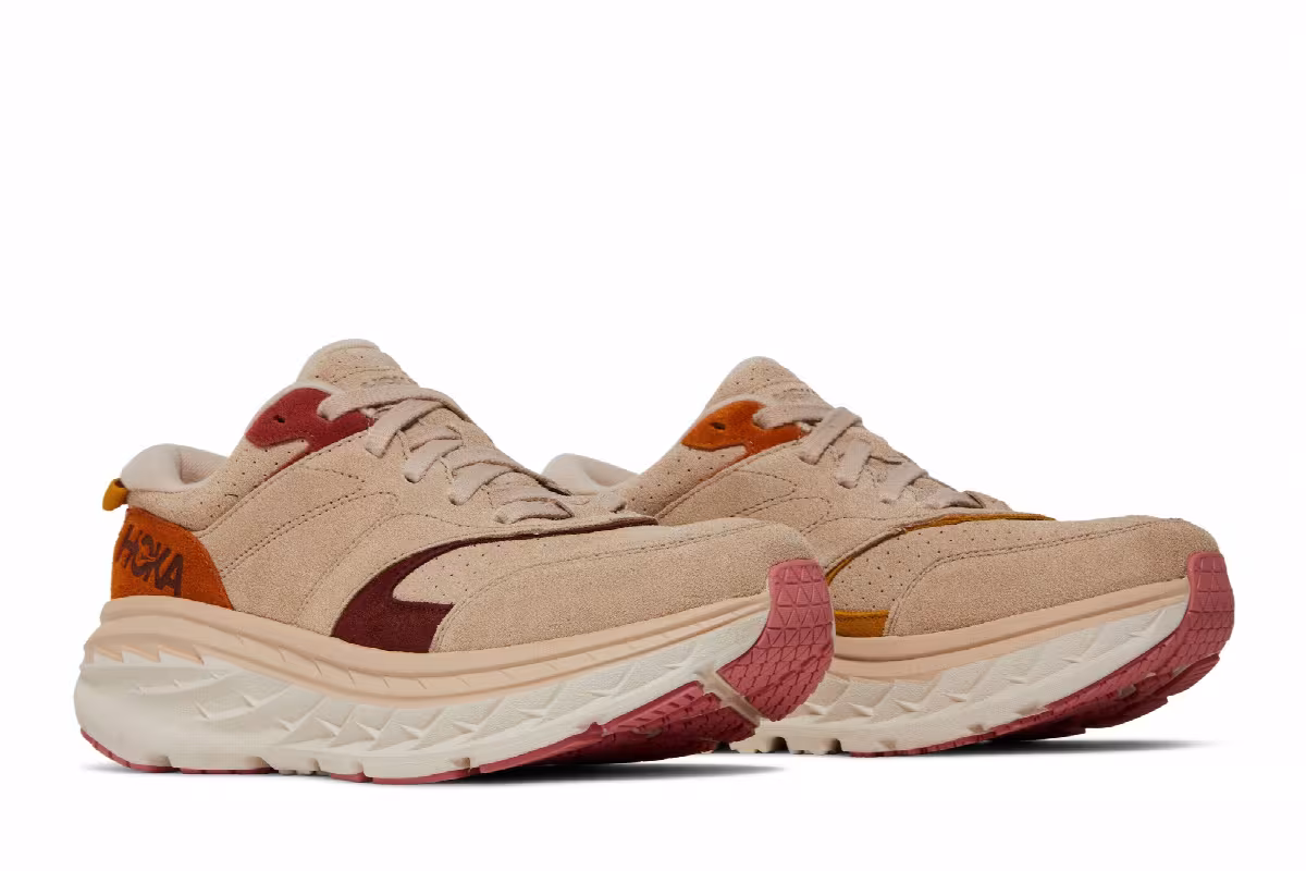 HOKA Bondi L Suede Shifting Sand, view 9