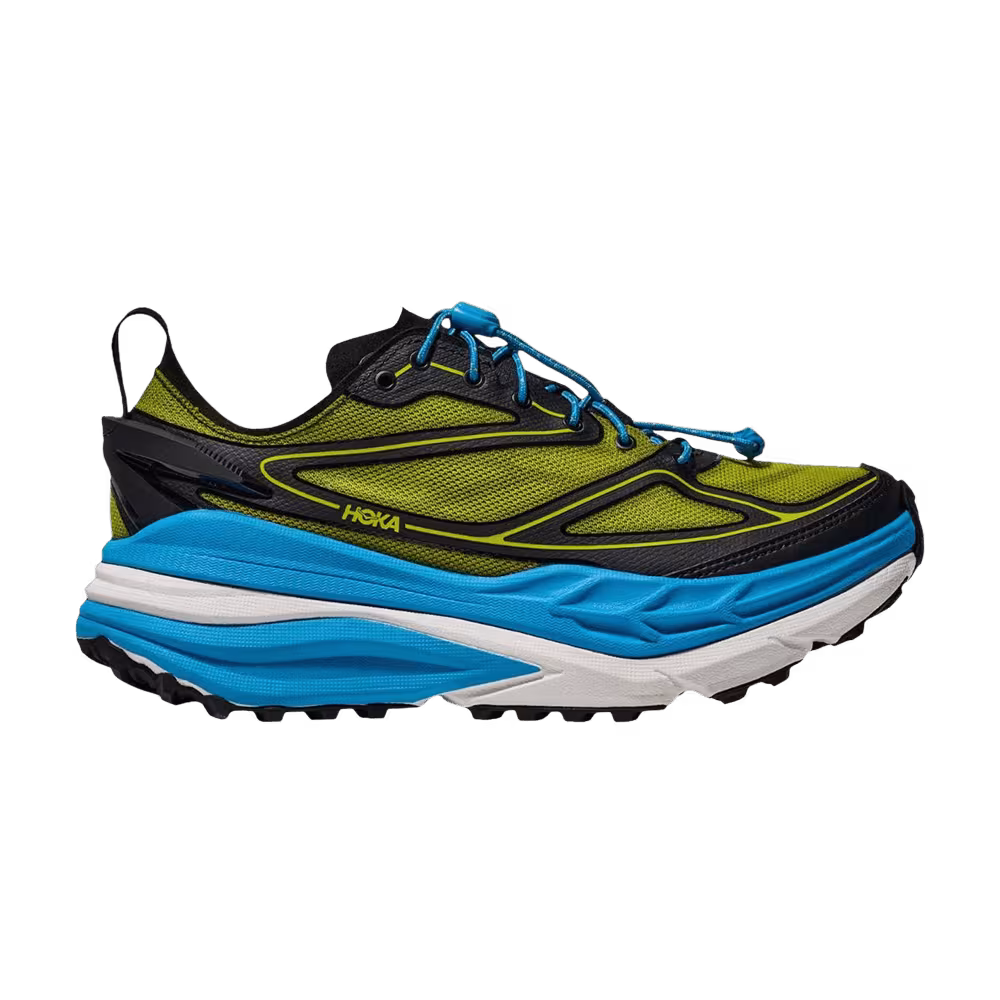 HOKA Stinson One7 Black Skyward Blue