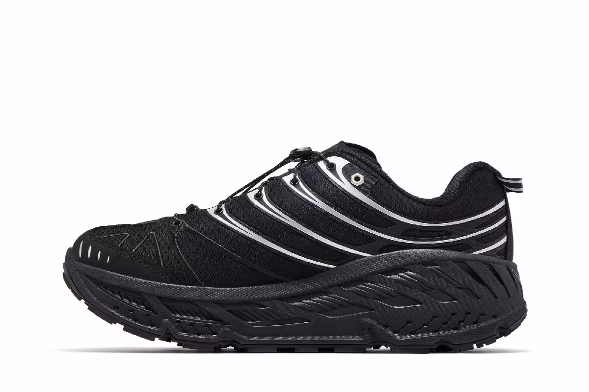 HOKA Stinson Evo GORE-TEX Black Silver, view 4
