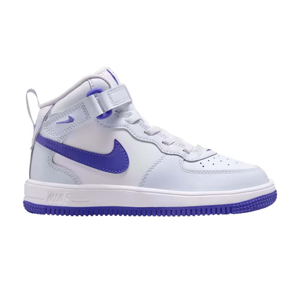 Nike Force 1 Mid EasyOn PS Football Grey Persian Violet