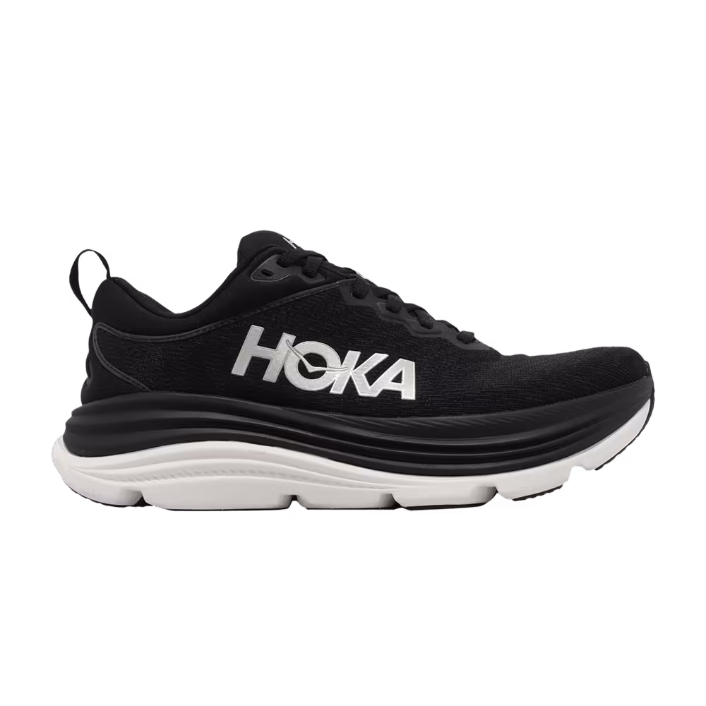HOKA Women's Gaviota 5 Wide Black White