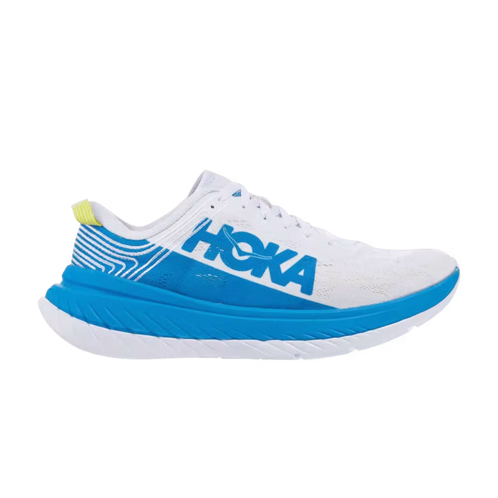 HOKA Carbon X White Dresden Blue