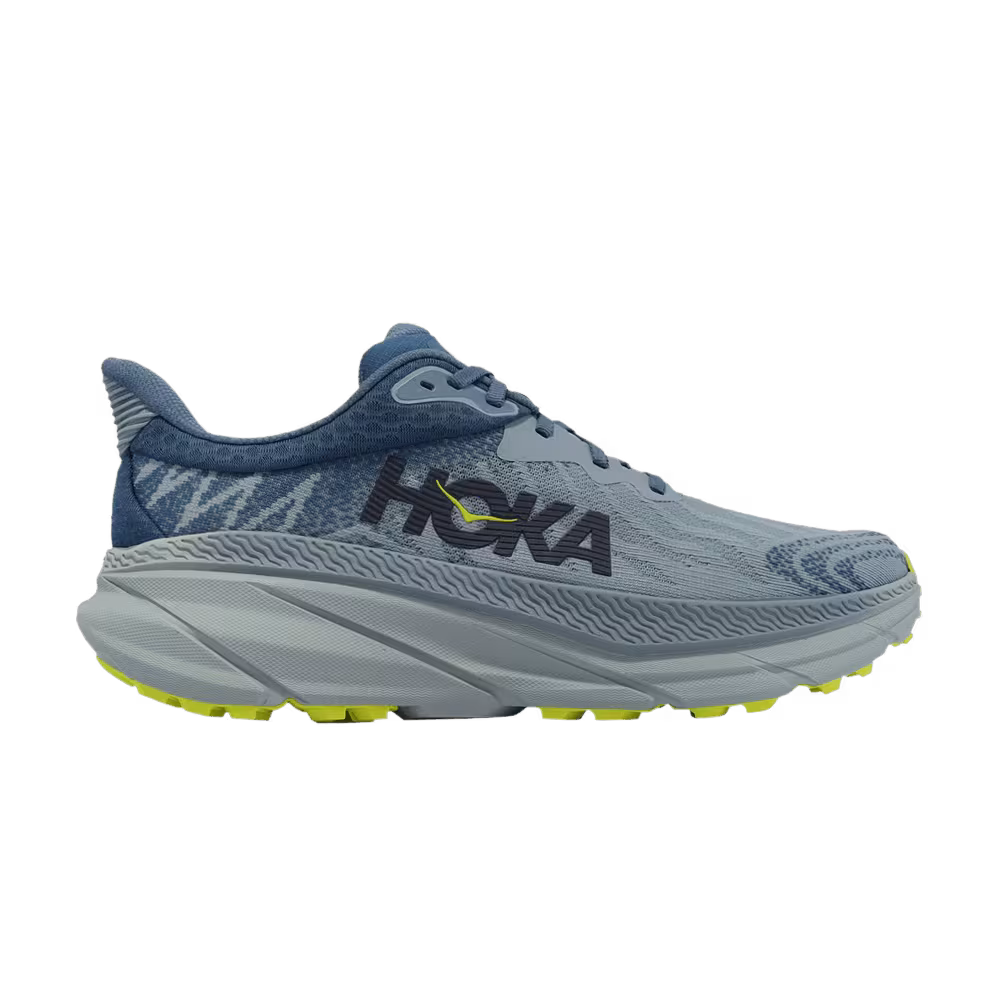 HOKA Challenger ATR 7 2E Wide Stone Blue Evening Primrose