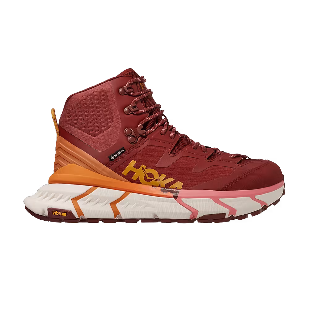 HOKA Women's Tennine Hike GTX Cherry Mahogany Strawberry Ice
