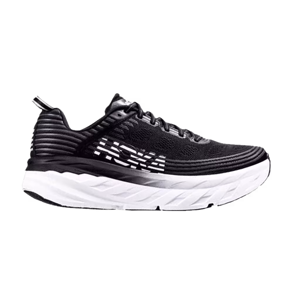 HOKA Bondi 6 Black White
