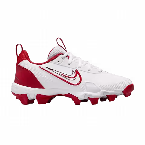Nike Force Trout 9 Keystone GS 'White/Pure Platinum/Team Red/University Red'