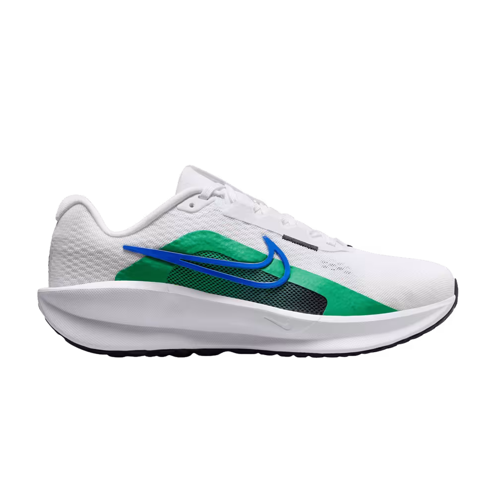 Nike Women's Downshifter 13 Extra Wide White Stadium Green Racer Blue