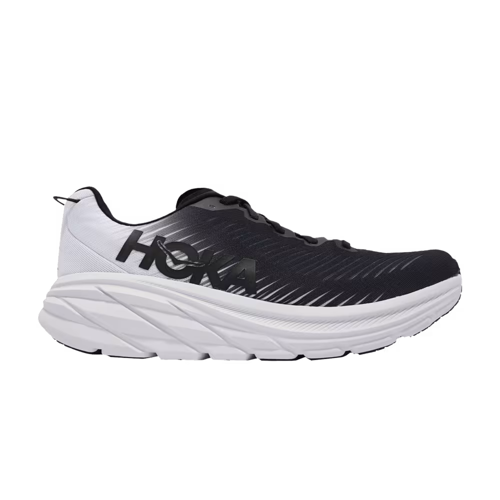 HOKA Rincon 3 2E Wide Black White