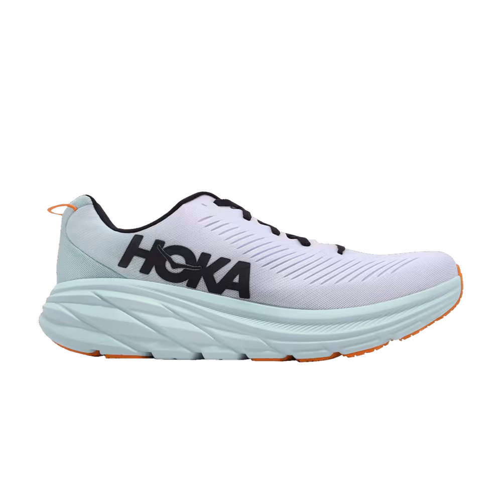 HOKA Rincon 3 2E Wide White Blue Glass