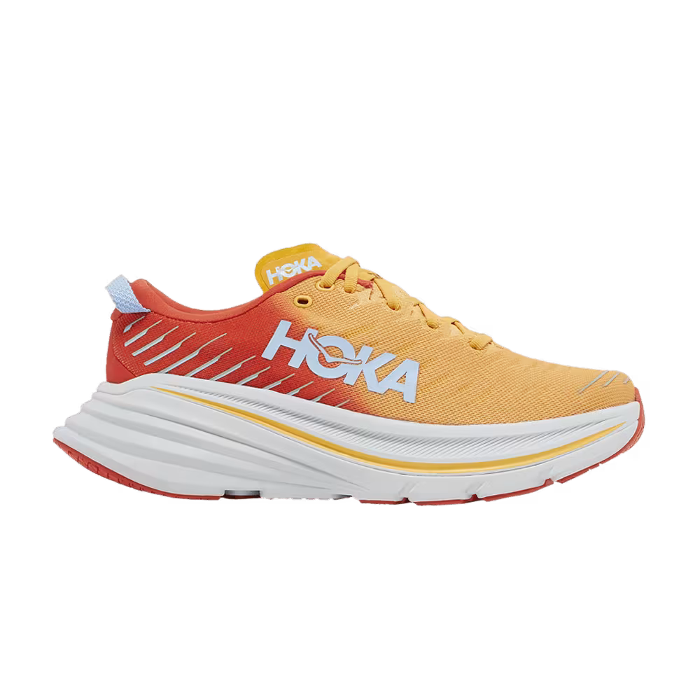 HOKA Bondi X Fiesta Amber Yellow