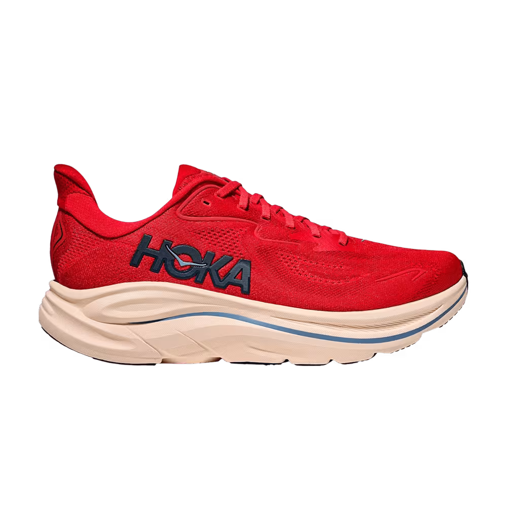 Hoka One One Clifton 10 Vermillion Varsity Navy