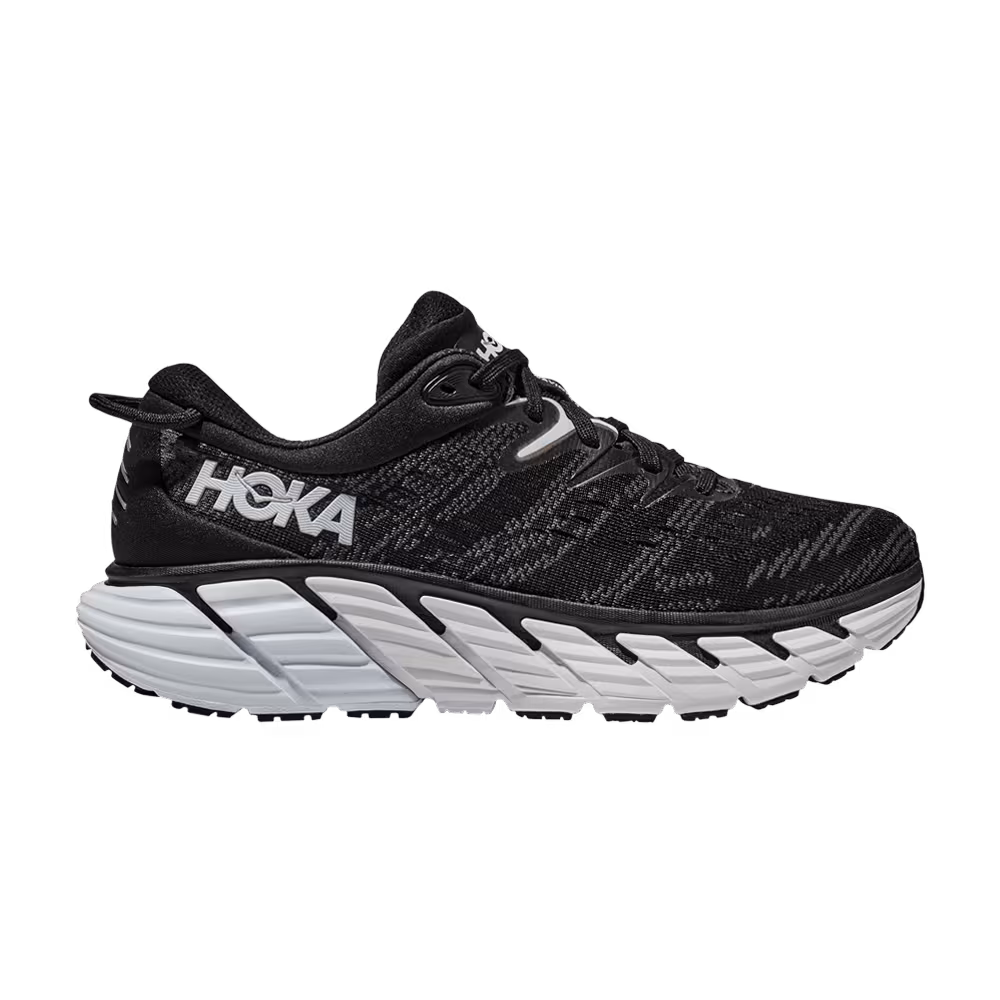 HOKA Gaviota 4 Black White