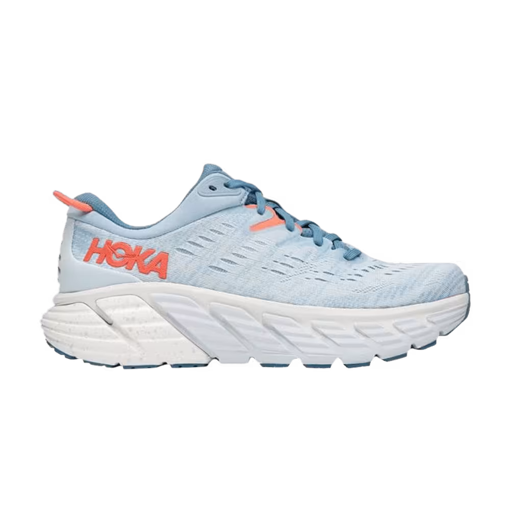 HOKA Women's Gaviota 4 Wide Blue Fog Plein Air