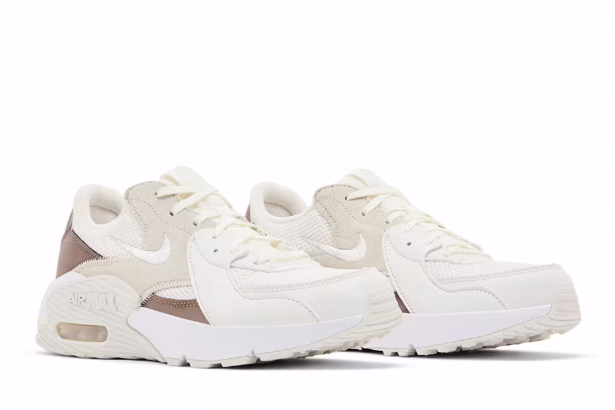Nike Women's Air Max Excee Summit White Mink Brown, view 9