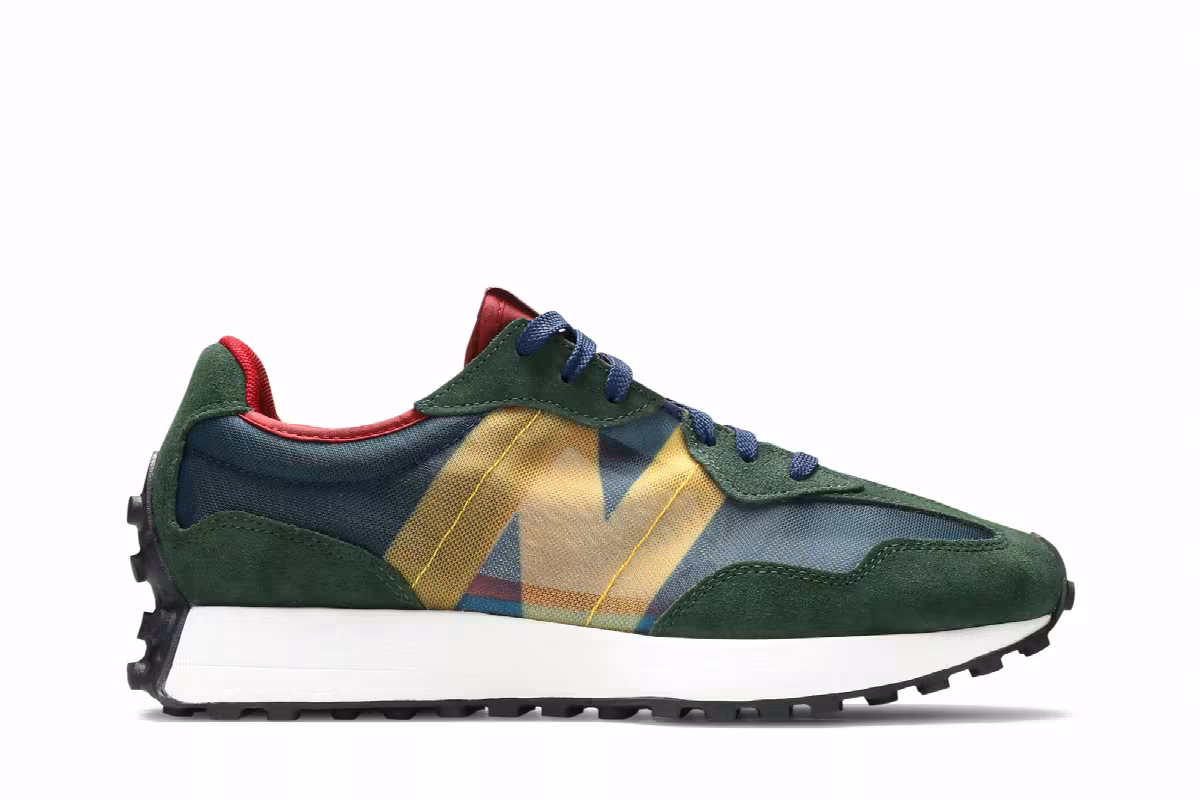 New Balance 327 Navy Red, view 2