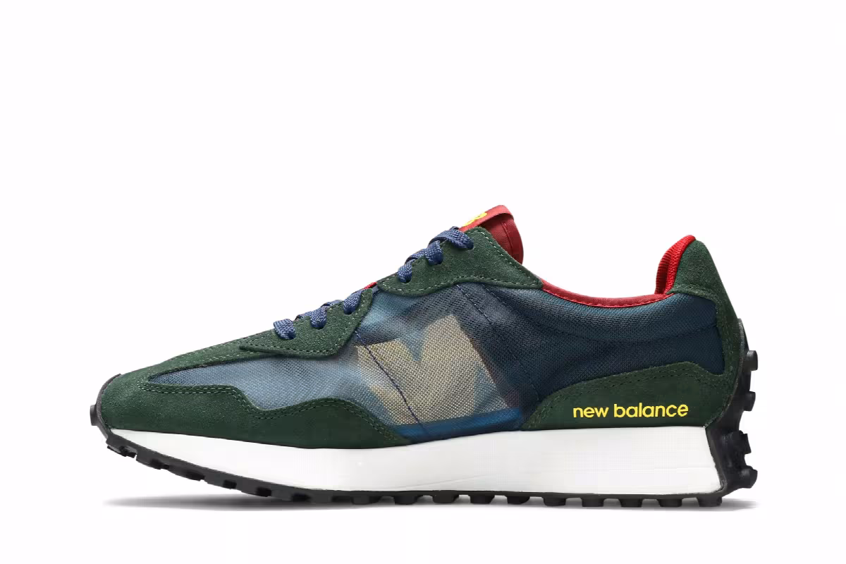 New Balance 327 Navy Red, view 4