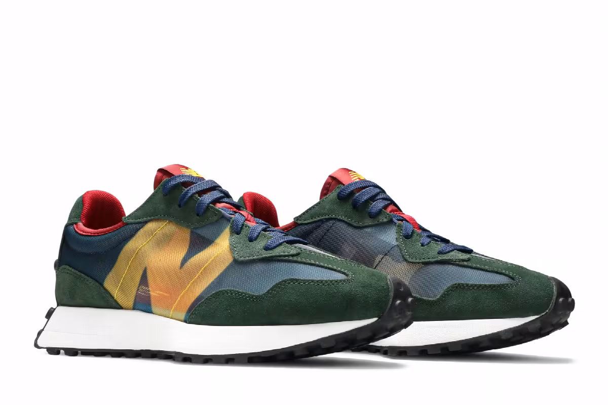 New Balance 327 Navy Red, view 9