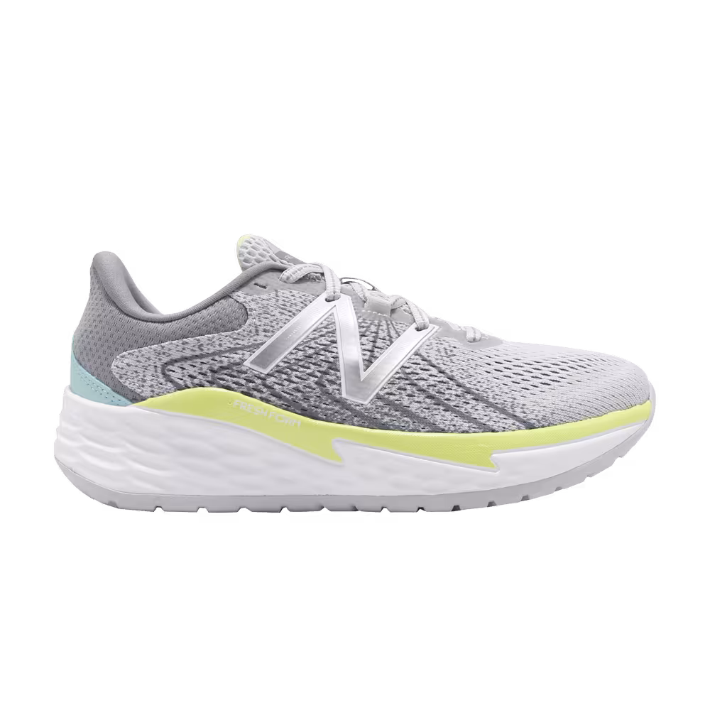 New Balance Women's Fresh Foam Evare Wide Grey Yellow Silver