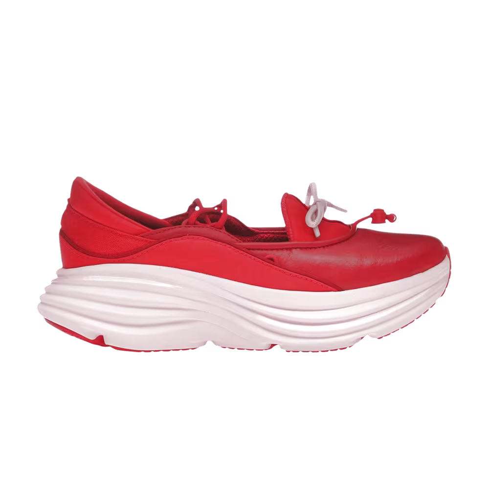 HOKA Bondi Mary Jane Cerise Rose Tea