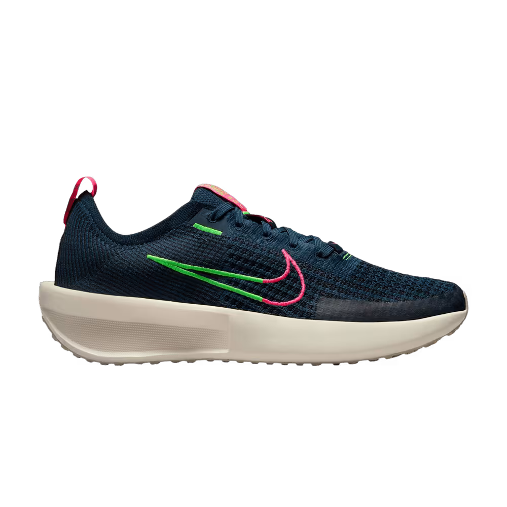 Nike Women's Interact Run Armory Navy Hyper Pink