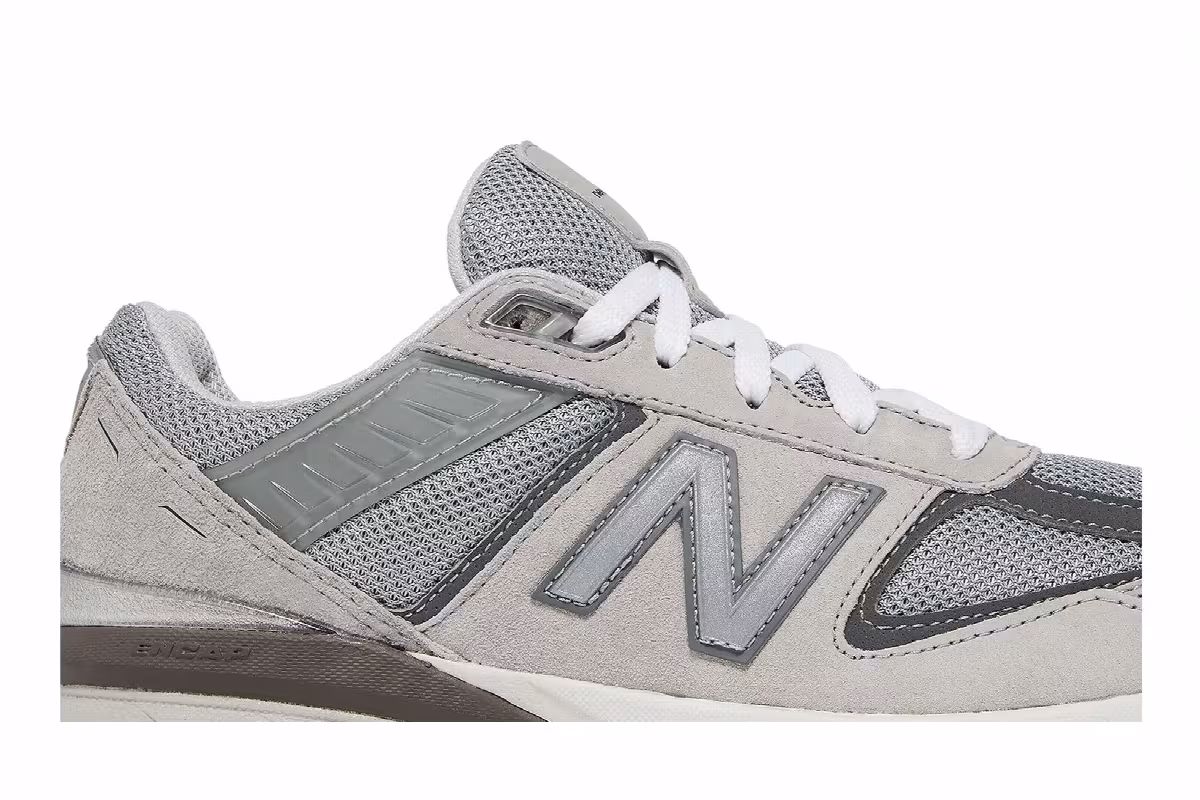 New Balance 990v5 Big Kid Wide Castlerock, view 3