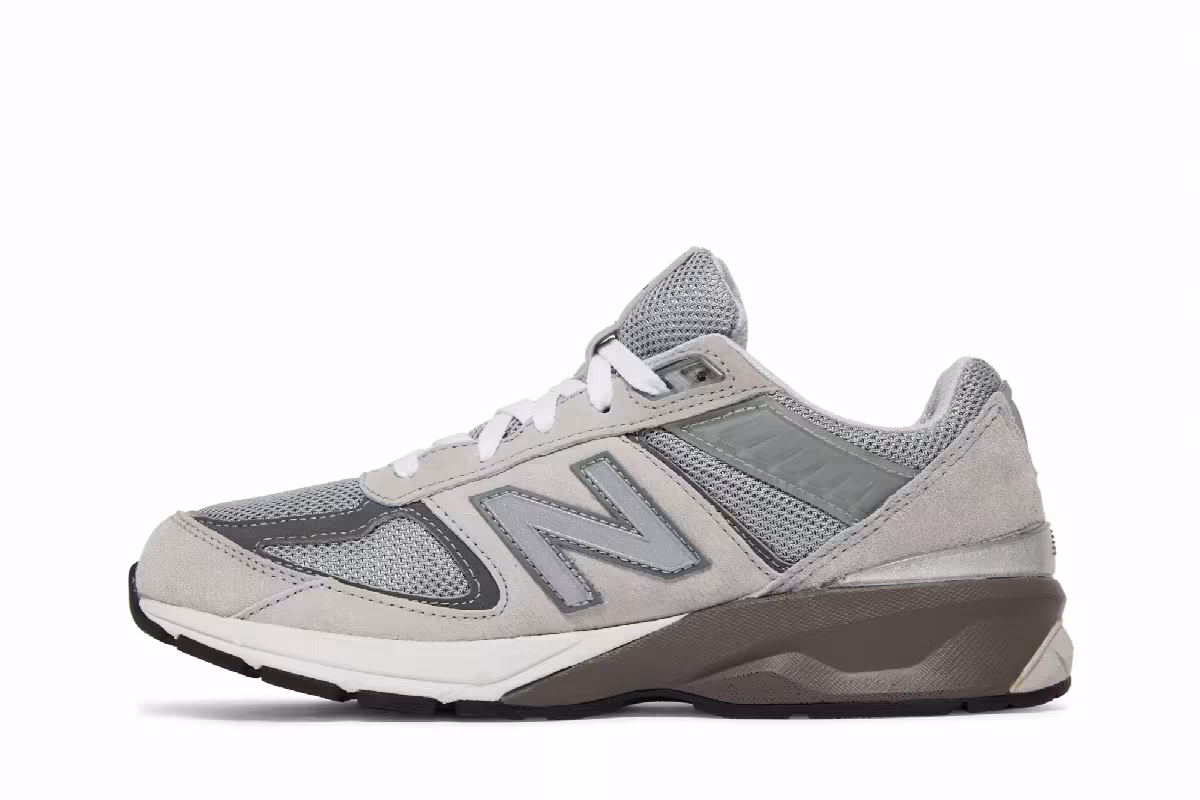 New Balance 990v5 Big Kid Wide Castlerock, view 4